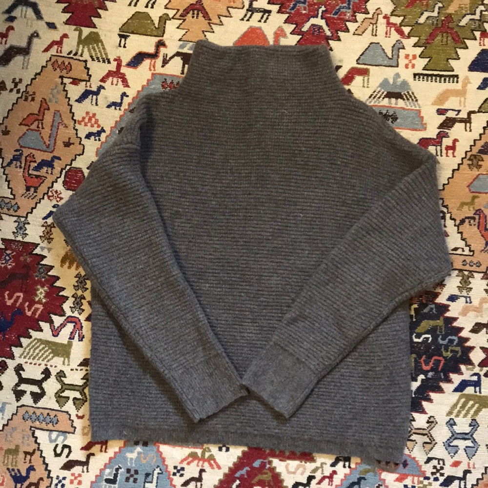 Madewell crop mockneck sweater